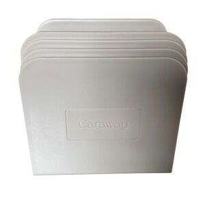 Caraway Magnetic Pan & Lid Storage Organizers Set of 4 Cream